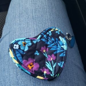 Vera Bradley heart coin purse